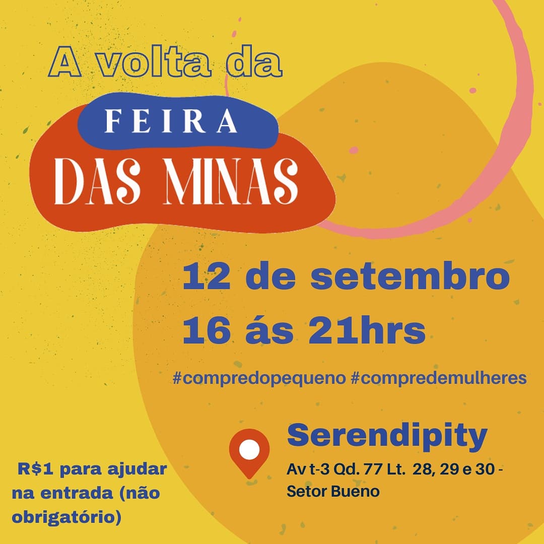 feiradasminas's tweet image. TEMOS UMA NOTÍCIA RUIM E UMA BOA!!!! 

A BOA: a feirinha vai voltarrrr!!!! 🎉🎉 informações nas fotos 

A RUIM: o Insta original (@feiradasminasgyn) foi bloqueado e não estamos conseguindo ter acesso e precisamos da ajuda de vcs no novo: instagram.com/feiradasminass…

RT PRA AJUDAR 🙏