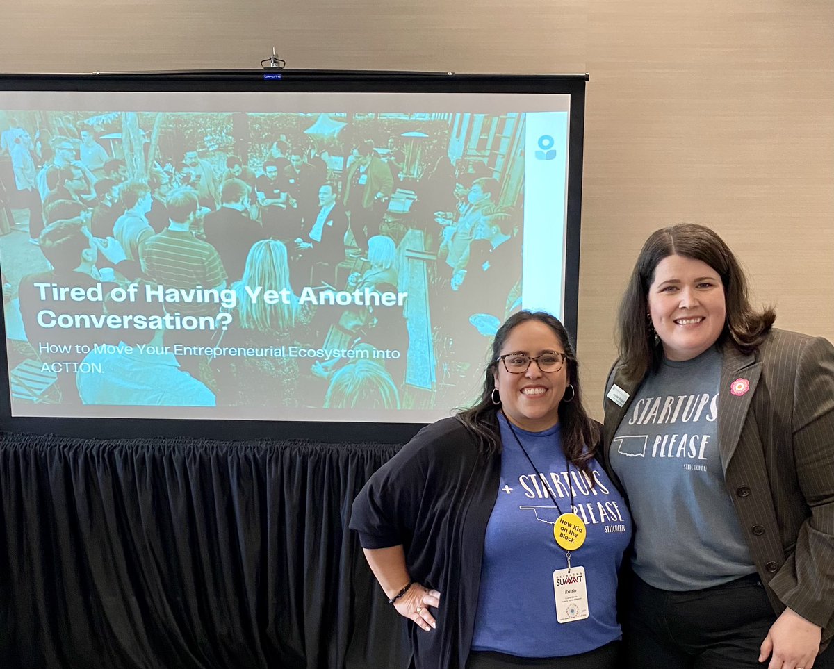 kristinsooner's tweet photo. My 1st #okacte presentation with @EcoBldr_JMcG #ecosystembuilders #Entrepreneurship #launchokcmetro #morestartupsplease https://t.co/vE0Xr7jwOf