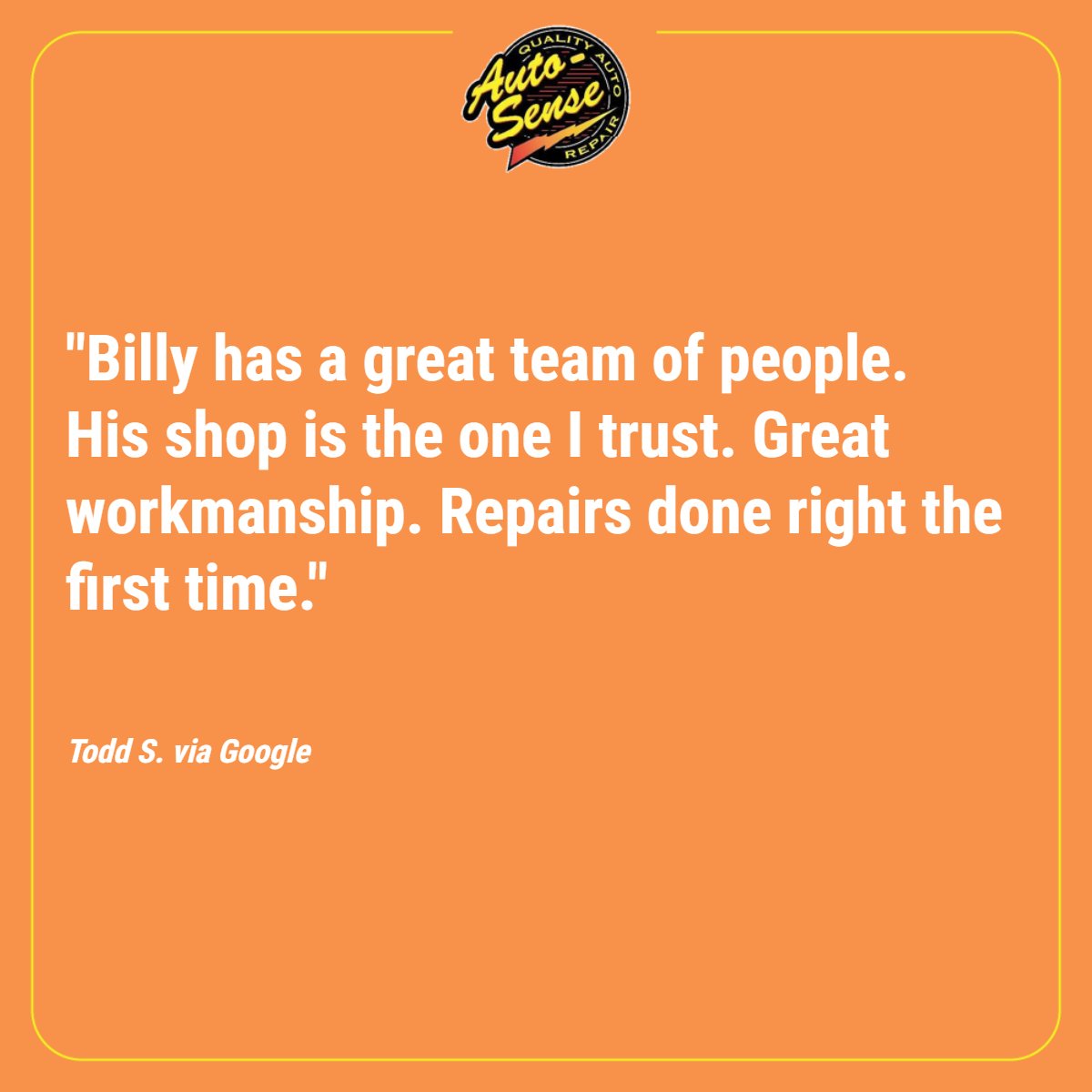 AutosenseRepair's tweet photo. Honesty fuels trust, and that's what we deliver. https://t.co/9oUvjv4ru2