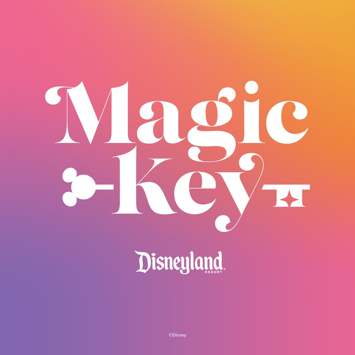 There's a new way for our guests to unlock the fun, magic and excitement of the <a href="/Disneyland/">Disneyland Resort</a> Resort – Introducing the Magic Key program! ✨ 🗝️ This new, guest-centric offering will deliver choice, flexibility and value for park admission and more: bit.ly/3rRYu5E