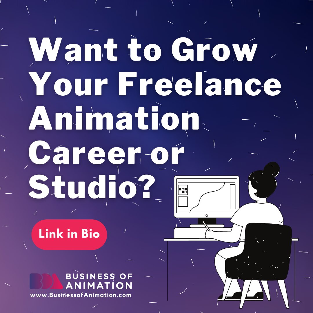 animationbiz's tweet photo. Check out our free masterclass or blog posts to learn more about the business of animation. Link in bio.
#AnimationStudio #AnimationStudios #AnimatorStudio #AnimatorsStudios #AnimatorsTraining #AnimatorWorkshop #AnimatorsMasterclass #AnimationBusinessTraining #AnimationBusiness https://t.co/6piF2S6nMG