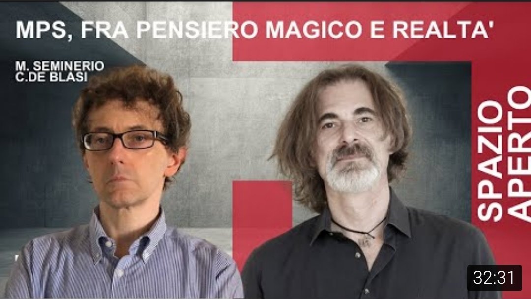 Domattina alle 8,15 con Mario Seminerio <a href="/Phastidio/">Mario Seminerio</a> per raccontare la meravigliosa storia di MPS, il "gioiello" deteriorato del sistema bancario italiano

#LiberiOltre