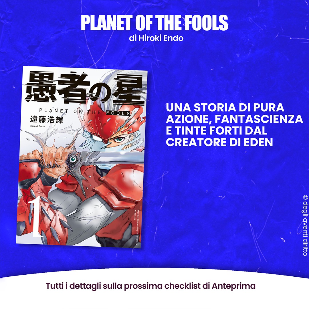 ilbazardimari's tweet photo. Planet Manga ha annunciato Planet of The Fools di Hiroki Endo, manga di fantascienza ambientato sul pianeta Slars, che vede la guerra fra gli Slarsiani e gli Shinta...
https://t.co/vHwCXMhI2o
#planetManga #AnnunciManga #PlanetoftheFools #Shinta @PaniniComicsIT #slars https://t.co/8wo8CmsH5s