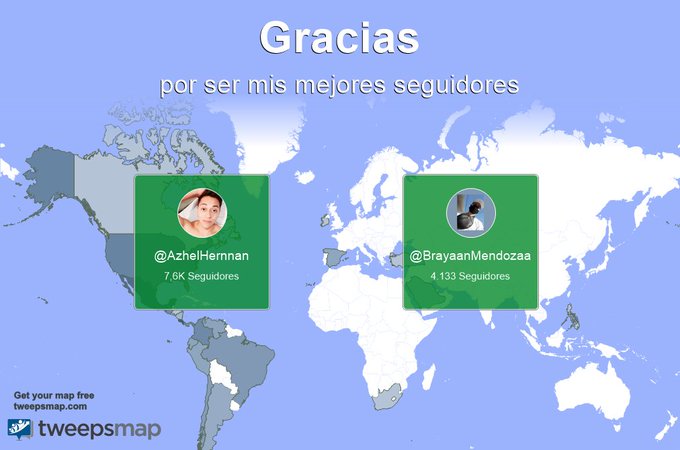 Un agradecimiento especial a mis mejores seguidores esta semana @AzhelHernnan, @BrayaanMendozaa https://t<a href="/tag/friends"class="tags"><span>#friends</span></a><a href="/tag/kiss"class="tags"><span>#kiss</span></a><a href="/tag/like"class="tags"><span>#like</span></a>