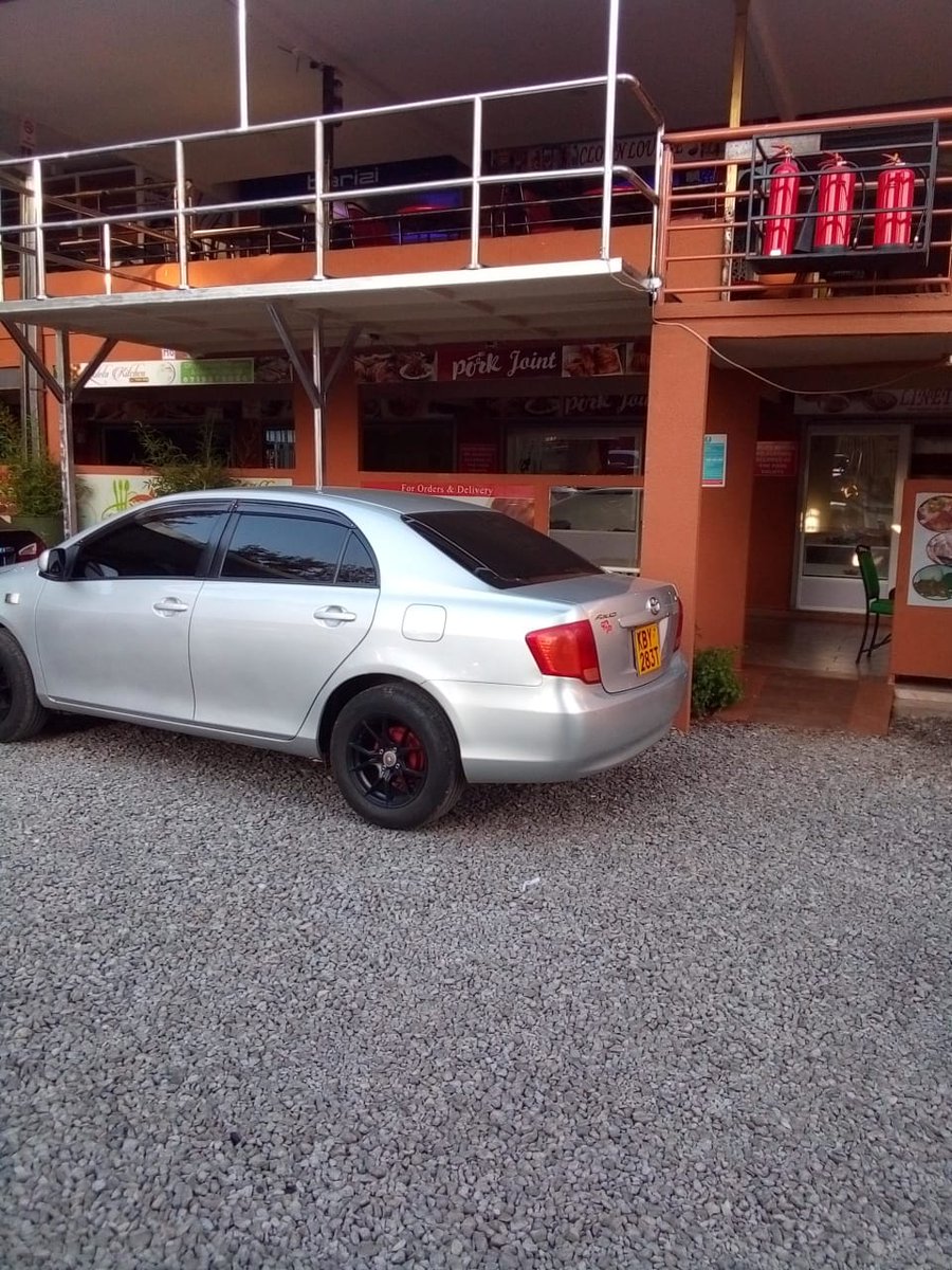 23:22 This Vehicle Toyota Axio KBY 283T was Stolen Today during the day at Rubia Estate in Langata. Please share...Contact 0702821489 in case you see it via @CynthiaNjuguna1