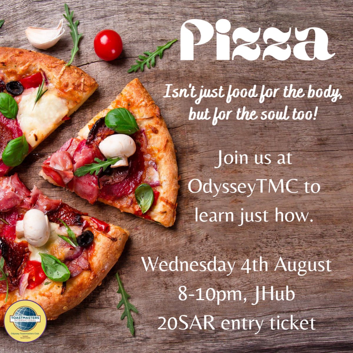 OdysseyTMC's tweet photo. Dough, cheese n sauce, plus its unique toppings together create a masterpiece. 

With its endless possibilities, no wonder it's one of the world's favourite foods. It definitely is ours!

Human cultures are much like pizza too, don't you think?

Location: https://t.co/9bpS4UUaik https://t.co/WFQmQftMnZ