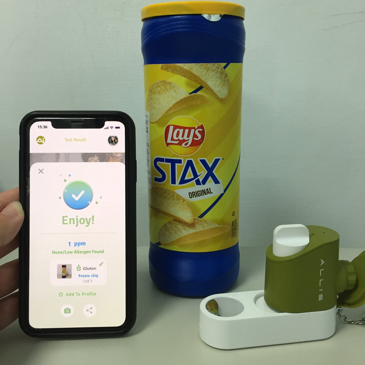 GetAllisSensor's tweet image. Today's tests: our favorite snacks. Next up, we'll be testing spices! What are some of your favorite #glutenfree snacks?