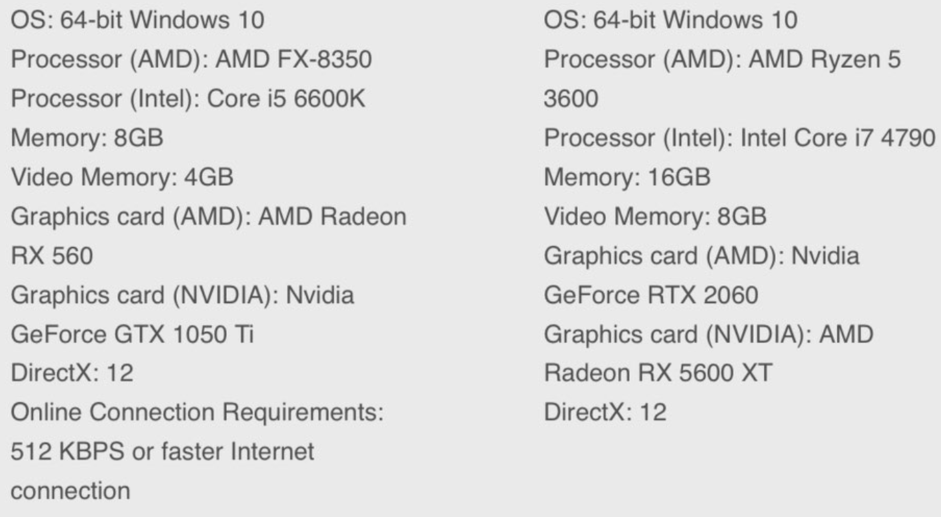 Tom Henderson on Twitter "BATTLEFIELD2042 minimum and PC