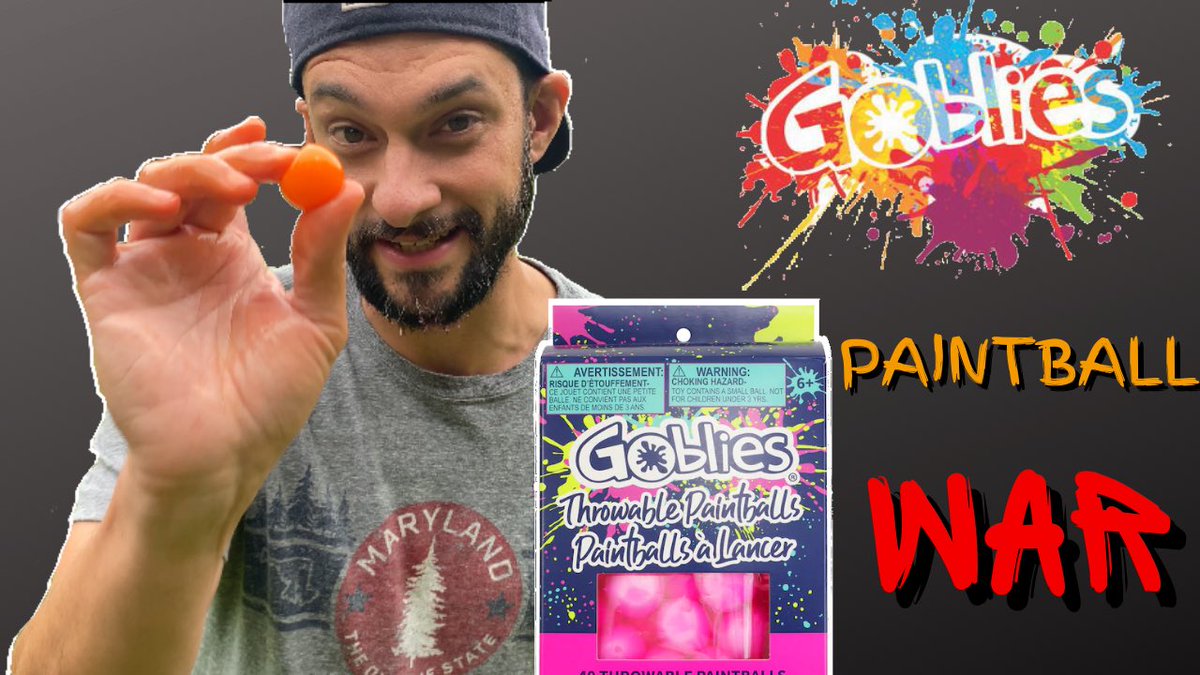 Adv_Playtime's tweet photo. Check out our new video! We had a @goblies  throwable paintball war and it was a blast! #family #Paintball #youtube #contentcreators #Dadlife #Parent #Parenting GOBLIES THROWABLE PAINTBALL WAR! https://t.co/kX093xkPxu https://t.co/HwEn5OUlyq