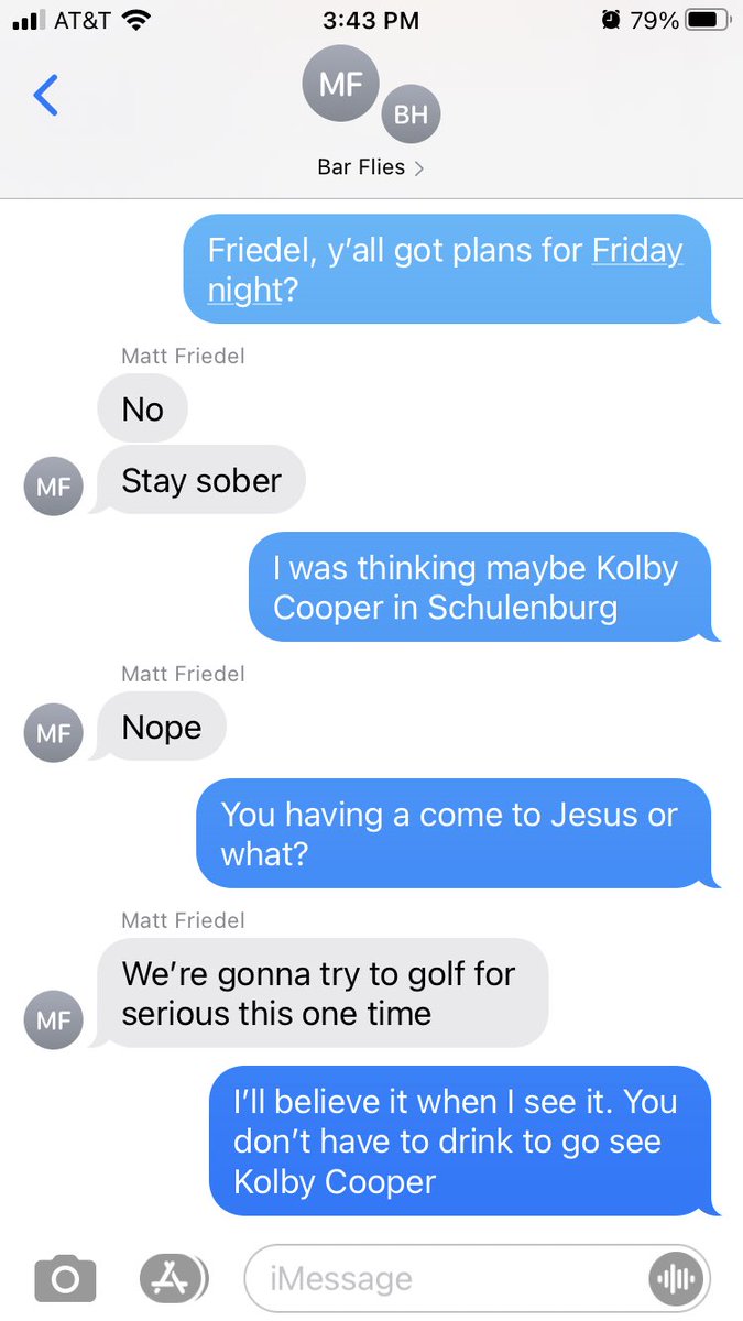 I can see it now <a href="/MatthewFriedel/">Matt</a> and <a href="/LKnocke/">Lee</a> are definitely winning the third flight in the Elks Tournament  this weekend.