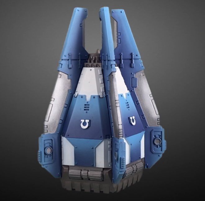 StudioRebelScum's tweet photo. Ultramarines drop pod commission. https://t.co/5VXgz2r3Sg