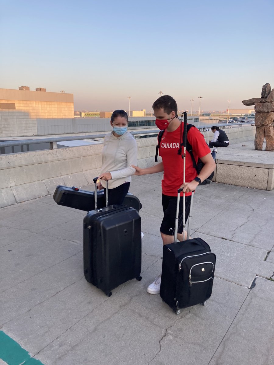 In pursuit of excellence!  COBRA's Matt Cabraja heads to the airport to join the Canadian Team for the Tokyo 2020 Paralympic Games, set to get under way on August 24.  Matt competes in the 400 Fr, 50 Fr, 100 Bk and 100 Fly events! #cobrapride #Brampton #swimmingmakesgreatpeople