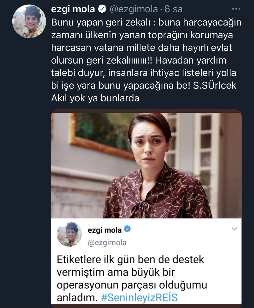 Alpjuan1's tweet photo. Bu ülkeye cesur ve korkusuz insanlar lazım.
Gerçek vatanseverler lazım.
Örnek alınası gerçek sanatçılar lazım.
Ezgi Mola...
Benim diyen onlarca erkeği cebinden çıkaracak kadar cesur!
TRT’de dizim var diye yalakalık yapmıyor!
Kendi adıyla troller tarafından atılan tweete tepkisi⏬ https://t.co/5Uafh6YOwh