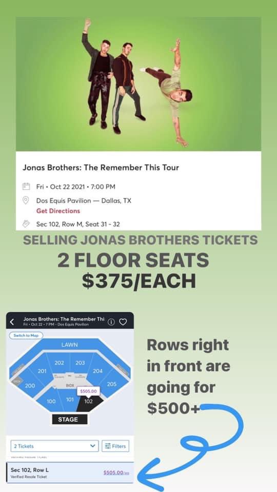 _marisssav's tweet photo. Selling Jonas Brothers tickets for Dallas concert!! https://t.co/Iev6fc6vvM