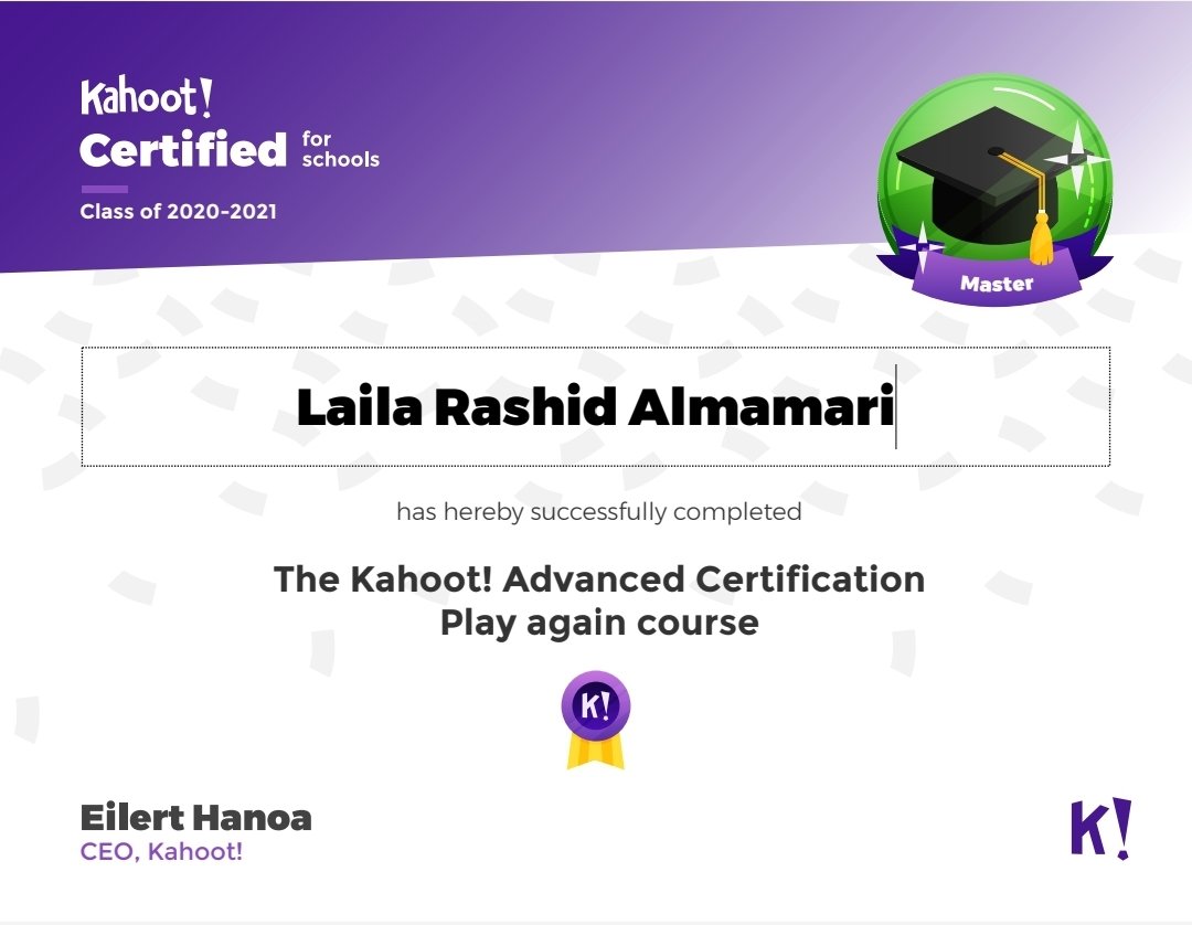 almalak9957's tweet image. I’ve become a Master with the @GetKahoot #AdvancedCertification Master kahoots with Play again course! 🎓 Learn more 👉 kahoot.com/certified