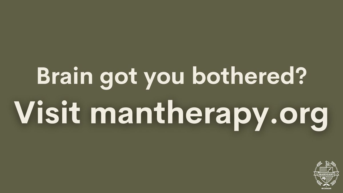 ManTherapyMI's tweet photo. We've got resources for all your mental wellness needs, come check us out 👉 https://t.co/Di49W1GWeE https://t.co/3r7s9B9xsh