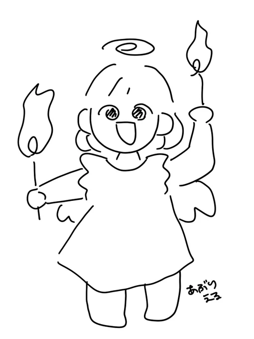 フォロワーさんと話していて誕生した、なんでも炙るあぶりえる 