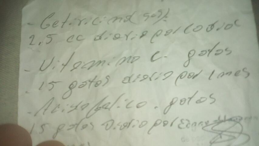 HERMANOS QUIEN ME PUEDE AYUDAR A COMPRAR ESTOS MEDICAMENTOS SON PARA MI HIJA PIDO LA AYUDA PORQUE EN REALIDAD NO TENGO NI PARA LA INYECTADORA LOS QUE PUEDAN Y LOS QUE NO DIOS ME LOS CUIDE 0102 04128802645 12140687 GRACIAS DIOS LOS BENDIGA