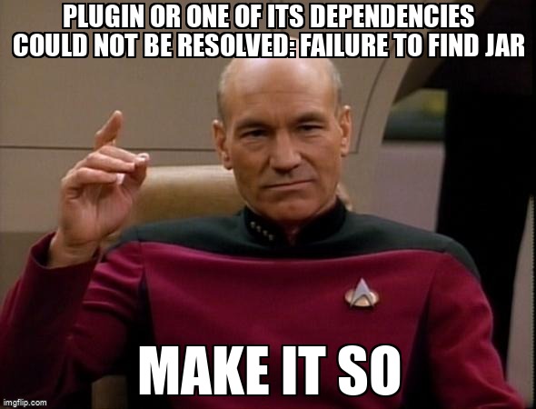 overflow_meme's tweet image. Plugin or one of its dependencies could not be resolved: Failure to find jar stackoverflow.com/questions/6863… #java #pomxml #maven