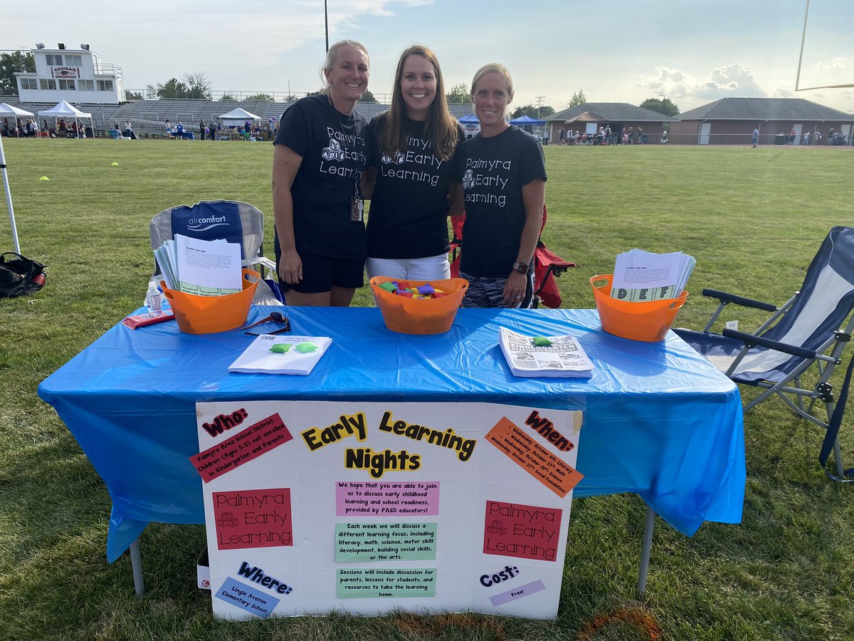 Come check out our Early Learning table at Palmyra’s National Night Out! #kindergartenready