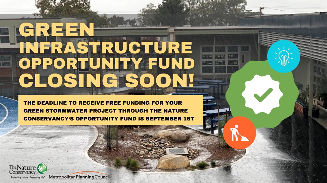 Metroplanners's tweet photo. .@Nature_IL and MPC are developing a new marketplace, StormStore™, in Cook County and are looking for the first projects to take advantage of the incentives of #stormwater trading.

Learn more about funding opportunities here: https://t.co/6QV0hB2CpA https://t.co/Nxs4kkchfT