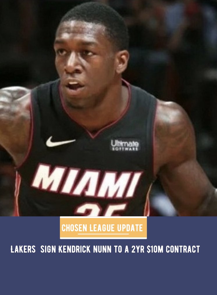Lakers aren’t done yet 😳🤯👏🏾 #ChosenLeagueUpdate #ChosenLeagueNews #ChosenLeagueAlert🚨 #ChosenLeaguePodcast #NBA #Signed #MiamiHeat #KendrickNunn #LakeShow