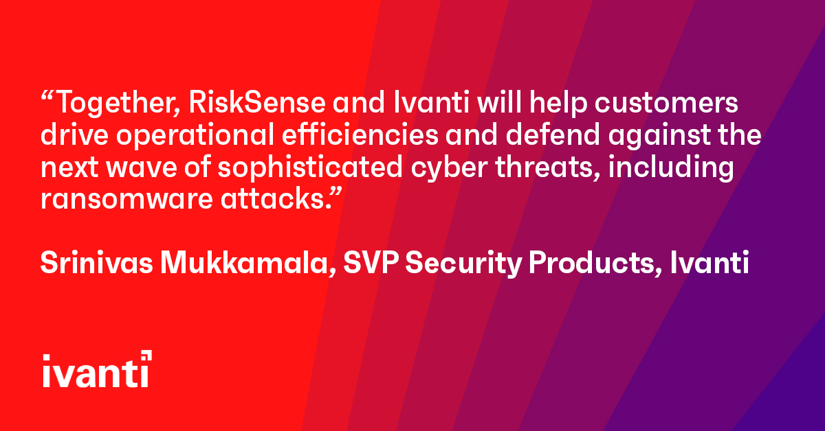 This week we announced our acquisition of <a href="/RiskSense/">RiskSense</a>. Read how we are helping customers proactively combat cyber threats and ransomware attacks in @HelpNetSecurity: bit.ly/3jbO3pq