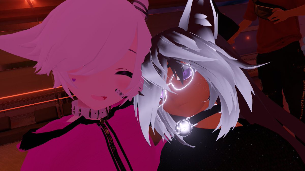 AustralVoid's tweet photo. furdragon boid and austral chatting and playing some games!

Maybe a hint of alcohol. XP Come talk with us.~

Live! https://t.co/oUYJcoUD46

#Twitch #VRC #VRChat #VR https://t.co/Cdlz0ysO8P
