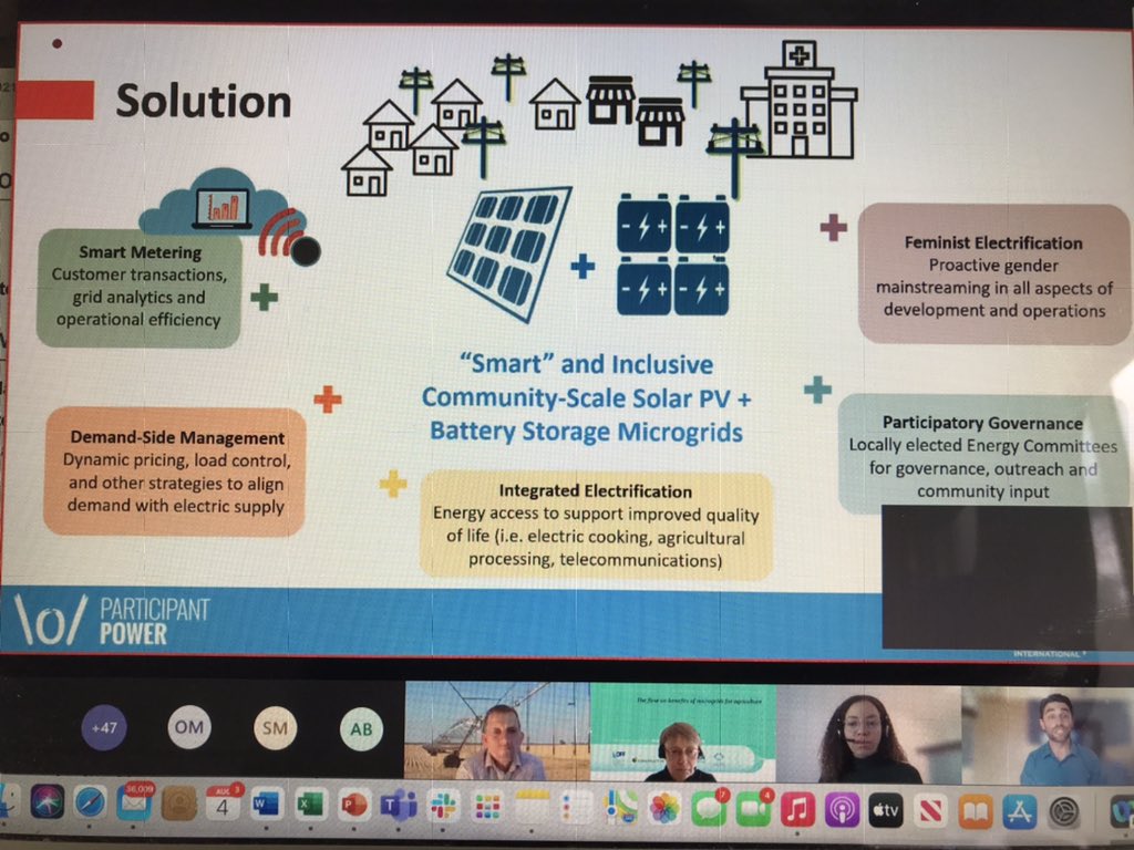 Karin Stark (@karinstark79) on Twitter photo Some of the components required for microgrids in rural Haiti.
Running our second #microgrids in #agriculture webinar. Recording will be available on the <a href="/QldFarmers/">Queensland Farmers' Federation</a> website.
<a href="/EarthSparkIntl/">EarthSpark Intl</a> <a href="/AdamEberwein/">Adam Eberwein</a> Some of the components required for microgrids in rural Haiti.
Running our second #microgrids in #agriculture webinar. Recording will be available on the <a href="/QldFarmers/">Queensland Farmers' Federation</a> website.
<a href="/EarthSparkIntl/">EarthSpark Intl</a> <a href="/AdamEberwein/">Adam Eberwein</a>