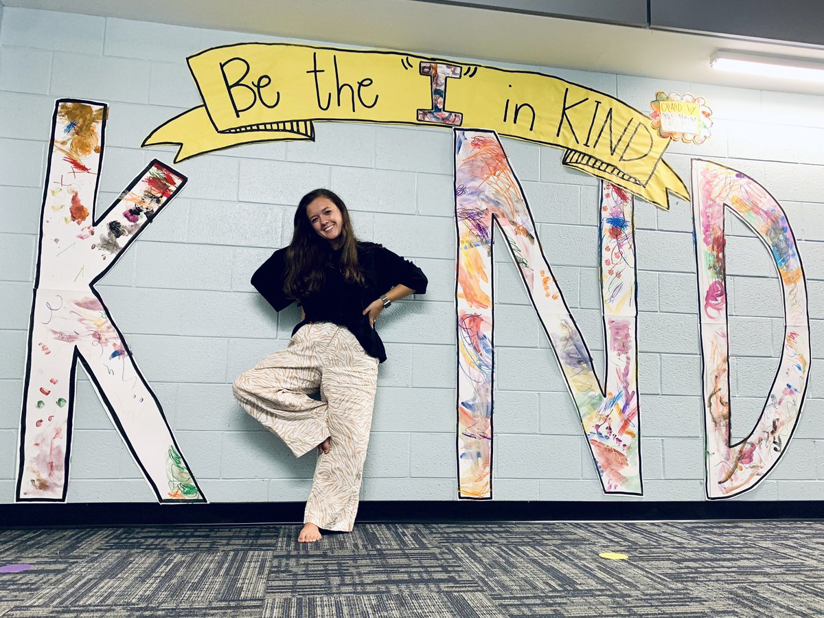 My adaptive class rocked this KIND mural!!! #bekind #adaptiveart @YESjrjags