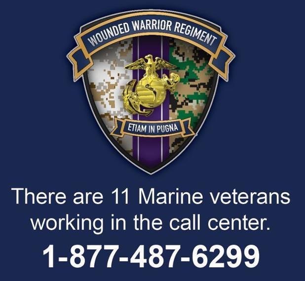 MT @USMCWWR
We have 11 Marine veterans in the call center who are here to help you
We've been in your boots, we get it #SemperFi
#SOV #SOT
@andyoaklee @MilitaryHC @sharon4marie @MilitaryEarth @JohnEMichel @Miller51550 @fritzmt @_MilitaryStrong @vcortesusmc 
#PTSD #TBI #PTS