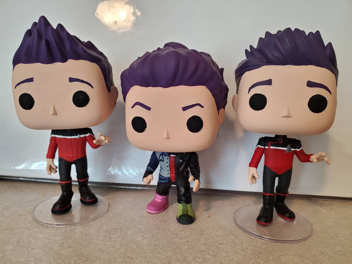 hellafunkoerin's tweet photo. All the Boimlers I've made so far! The height difference always makes me laugh. Someone suggested I should make #Borgmler after s2 airs 🤔 https://t.co/cu38EPiFw4
