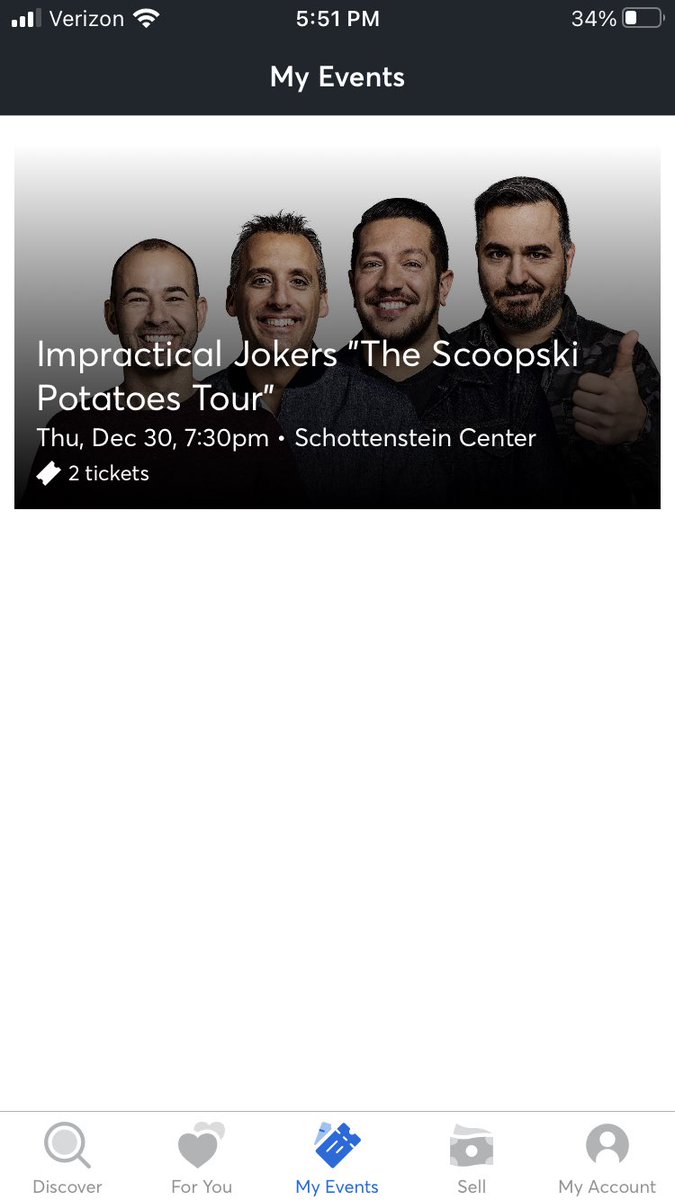 JillMasie's tweet photo. On 2/10/2020 after giving birth to our second child, my husband @masie1979 and I sat in the hospital and booked our tickets to see @SalVulcano; which got cancelled #thankscovid. Tonight, we reclaimed what is ours. See you 12/30/21 @thetenderloins 🙏🏼 https://t.co/piWiyqL4EJ
