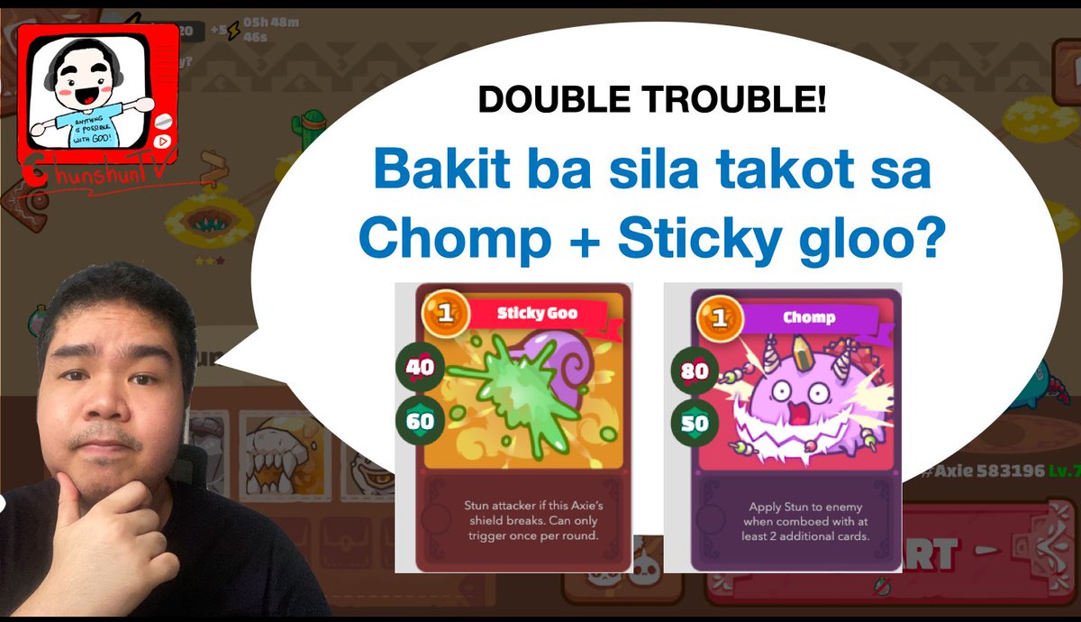 profchunshun's tweet photo. Dapat ba talagang katakutan?
See you youtube live premiere 12:30pm lunch time today Wednesday! Sabay sabay tayo manood! #AxieInfinity 
Video link: �� 
https://t.co/r1OPGseynD https://t.co/HkixAa8cUc