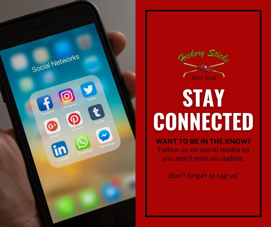 GCHickorySticks's tweet photo. Stay connected with Hickory Sticks! 📱 Follow us on social media so you don't miss an update and be sure to tag &amp; share with us. https://t.co/hHTsCIRBGt