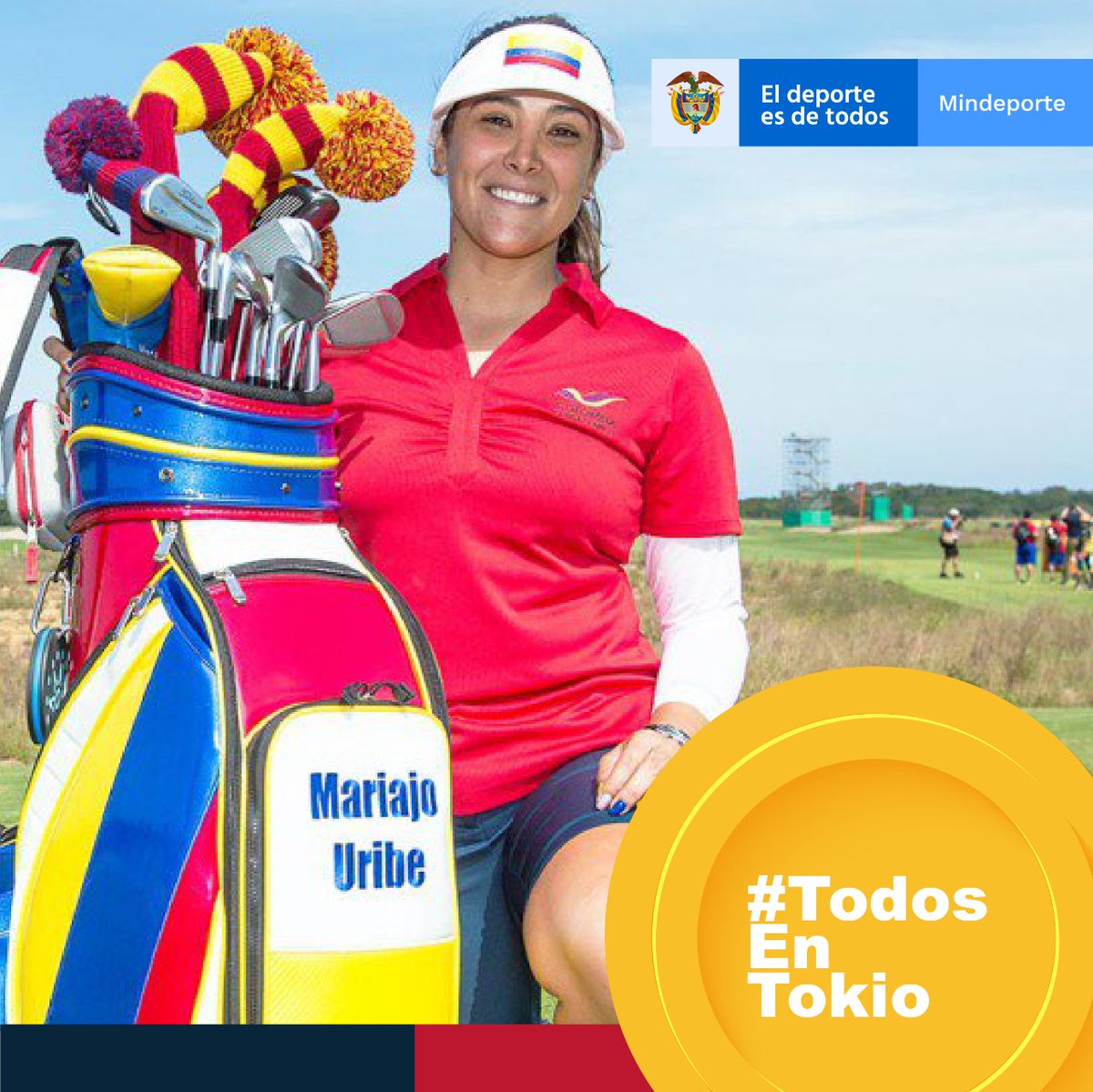 #TodosEnTokio | El golf vuelve al Club de Campo Kasumigaseki. El turno es para la rama femenina y Colombia contará con representación en la disciplina. <a href="/MariaJoUribe/">Maria Jose Uribe</a>, será la encargada de portar el tricolor nacional en los 18 hoyos. ¡Éxitos!

📸: <a href="/OlimpicoCol/">Comité Olímpico COL</a>