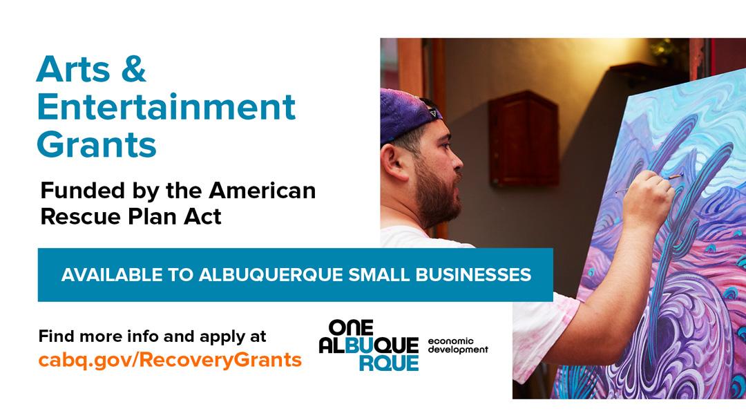 Attention Arts and Entertainment Entrepreneurs, applications open tomorrow!

#onealbuquerque #oneburque #cabqeconomicdevelopment #art #artists #performingarts #smallbusiness #help #abqpublicart