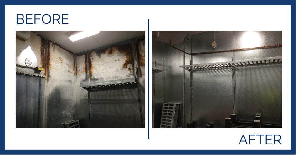 Thermal liner panels act as an insulated wallpaper that is affixed to the interior of a walk-in, improving its thermal performance, providing a fresh new look and bringing it up to spec. To learn more, contact parts@kpsglobal.com
