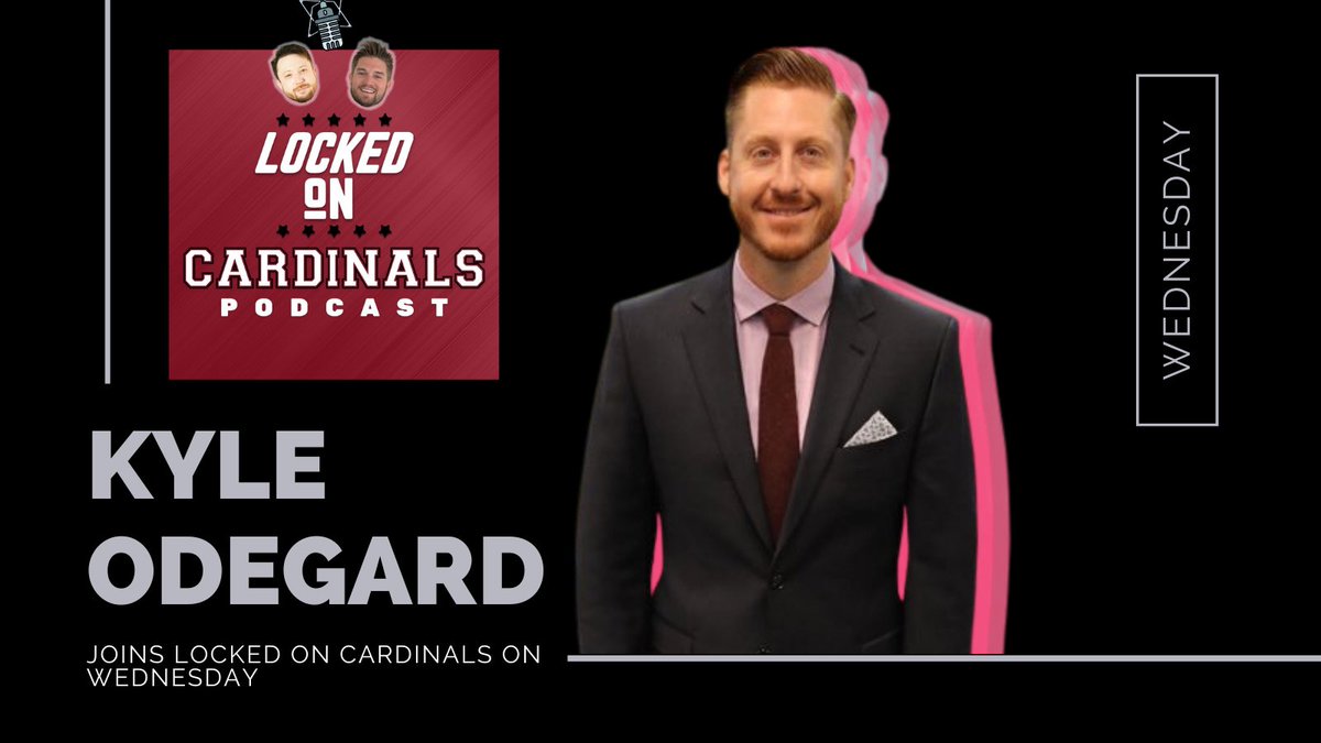 lockedonazcards's tweet photo. .@Kyle_Odegard joins @BoBrack &. @ClancysCorner as #GuestWeek continues tomorrow on Locked On Arizona Cardinals!
Subscribe to our YouTube channel!
https://t.co/q6XsZu9dhl
#AZCardinals #RedSea https://t.co/rW373dcHvR