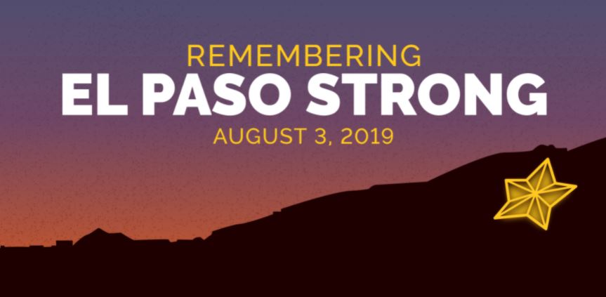 On August 3, 2019, the beautiful border community of El Paso endured a horrific domestic terrorist attack.

Today we remember the victims and survivors and recommit ourselves to ending the hate and gun violence epidemics in our nation. #LoveForElPaso