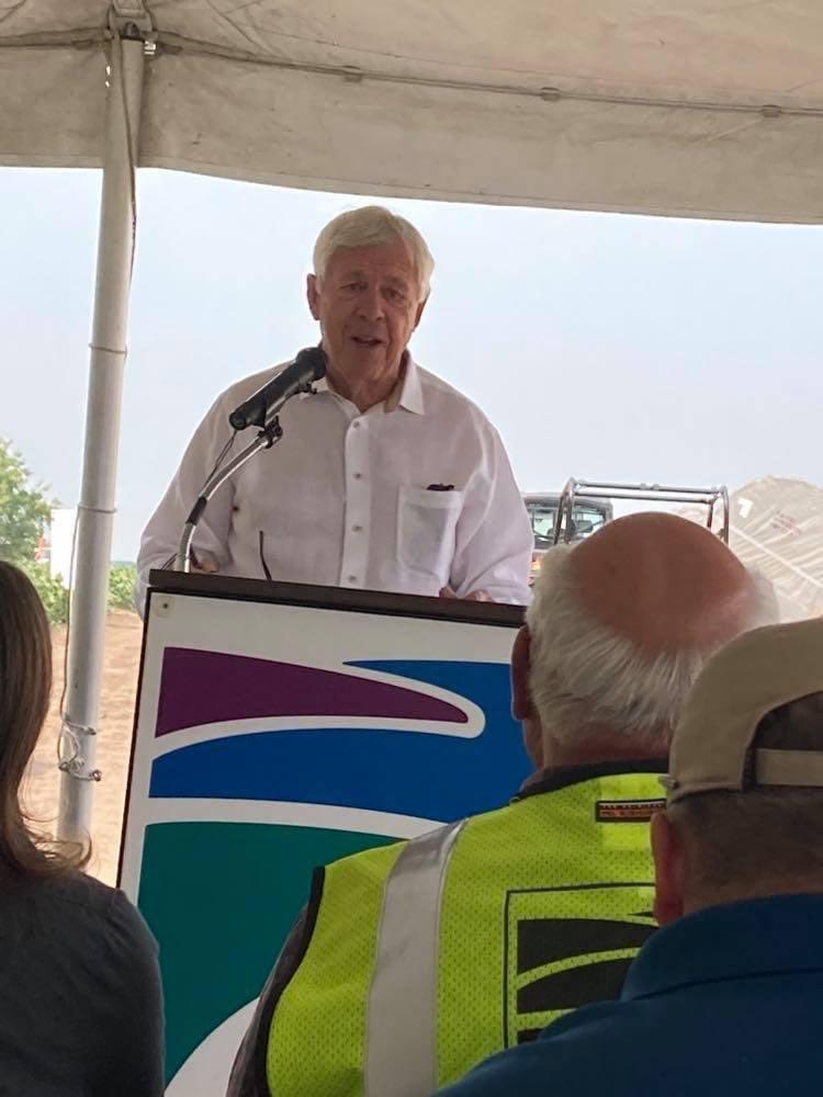 NDSenateGOP's tweet photo. We had a wonderful time at the groundbreaking for the Red River Valley Water Supply Project! The project will help us fight droughts and water supply shortages by ensuring water from the Missouri River can be piped across the state. https://t.co/T5g96KKgeS