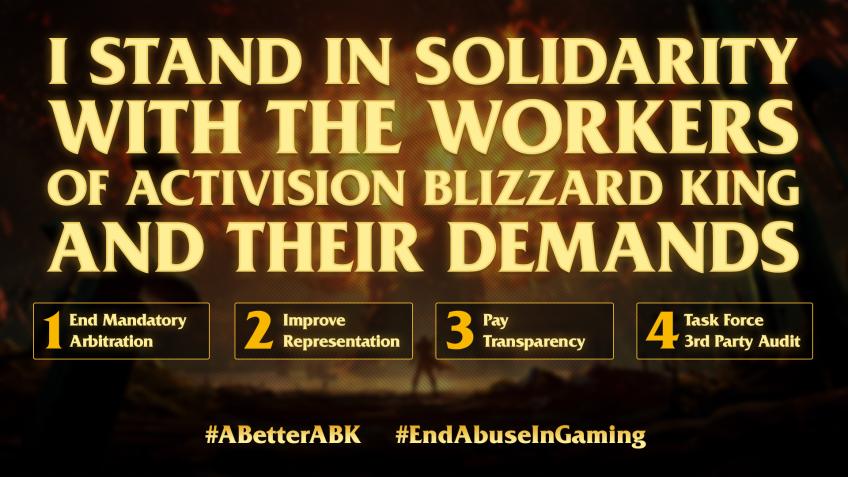The Dragon Corps stands in support of ABK employees. Change does not happen with silence, nor oppression of employee voices. Reject the Wilmerhale review. #ABetterABK #EndAbuseInGaming