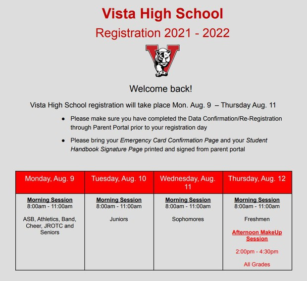 Vista High School tweet media