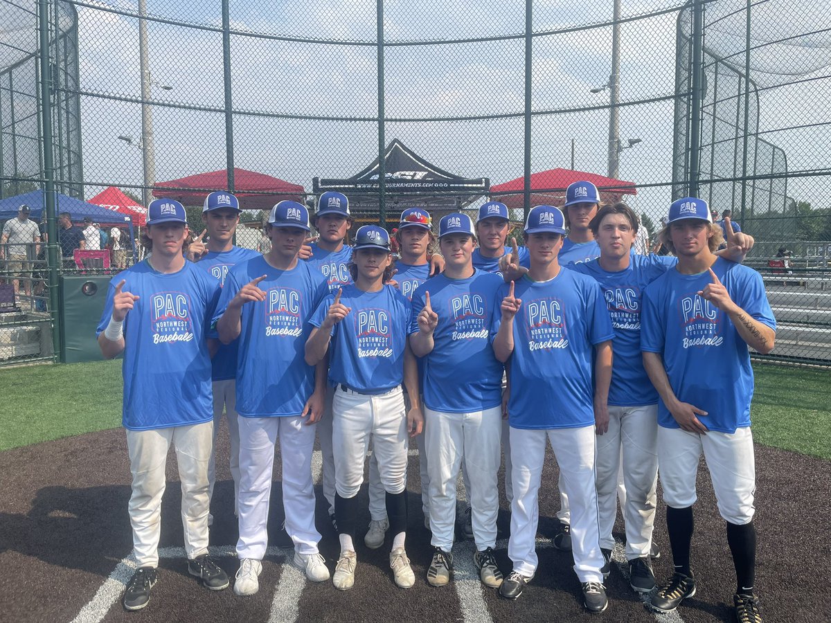 PNWBaseball's tweet photo. Class of 2023 Division Championship:
🥇Oregon 23’s Green 
🥈WA Royal 23’s                                                MVP: Andrew Hall https://t.co/HTBQUaPwik
