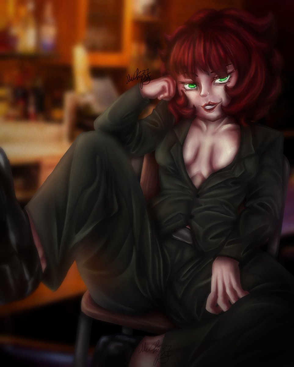 McChipyArt's tweet photo. Oh, who's she flirting with, I wonder?

I really like how this turned out! I'm Super proud of it~ :D

#myart #McChipyArt #selfinsert #OcChipy #woman #suit #digitalpainting https://t.co/oT4qRhjtCp