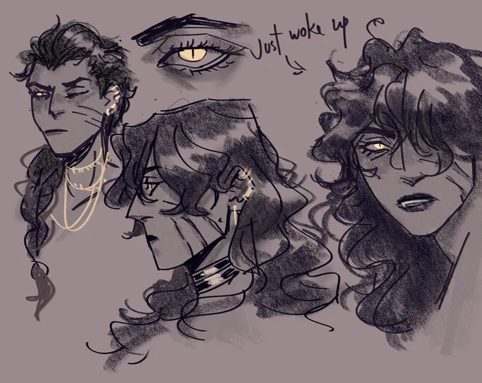 Random cool down sketches of OC :u
#OC #sketches 