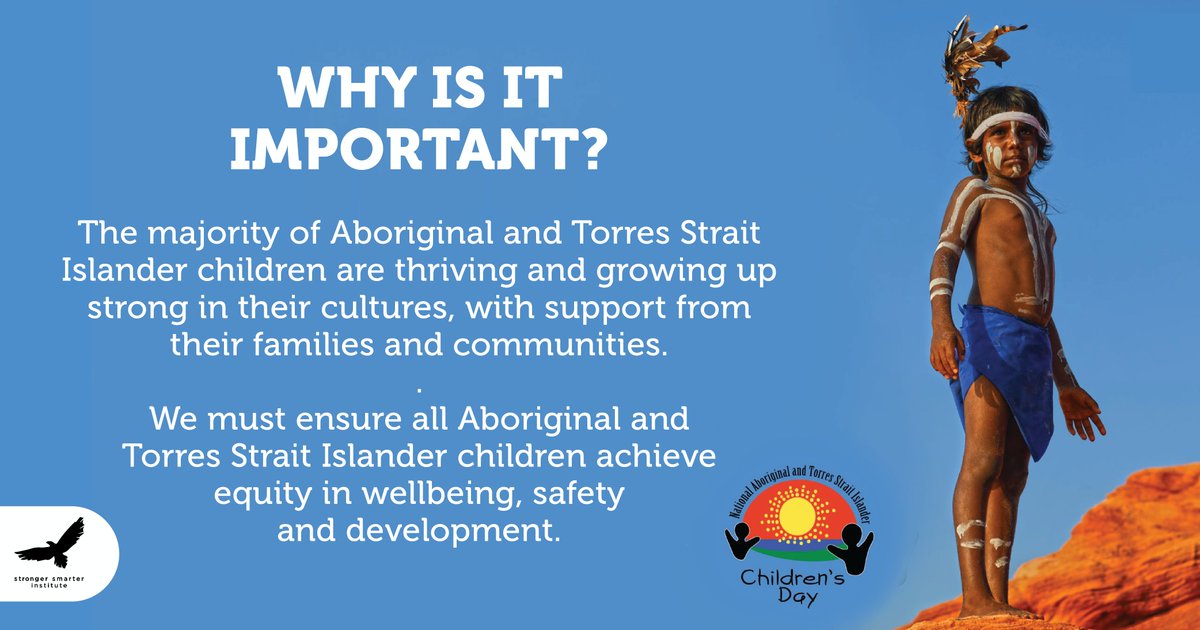 4th August is #NationalAboriginalandTorresStraitIslanderChildrensDay.

The 2021 theme is PROUD IN CULTURE, STRONG IN SPIRIT.

You can support this through your school and classroom practices, when you engage with the #StrongerSmarterApproach.

#IndigenousChildren #alwayswas