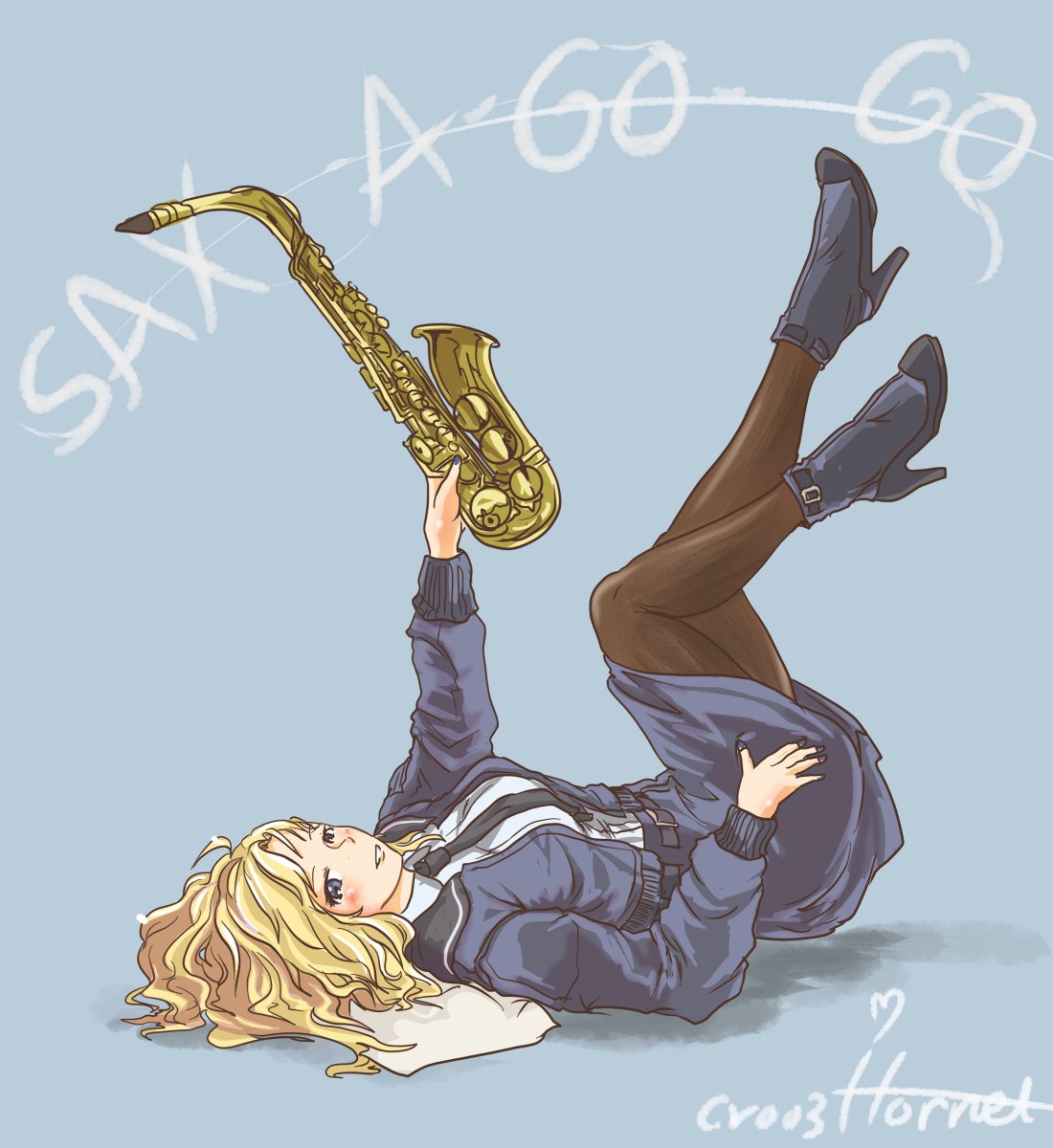 ホーネット(艦これ) 「落書き
Sax-a-GOGOなホーネットさん

元ネタはキャンディ・ダルファーの」|すらくすのイラスト