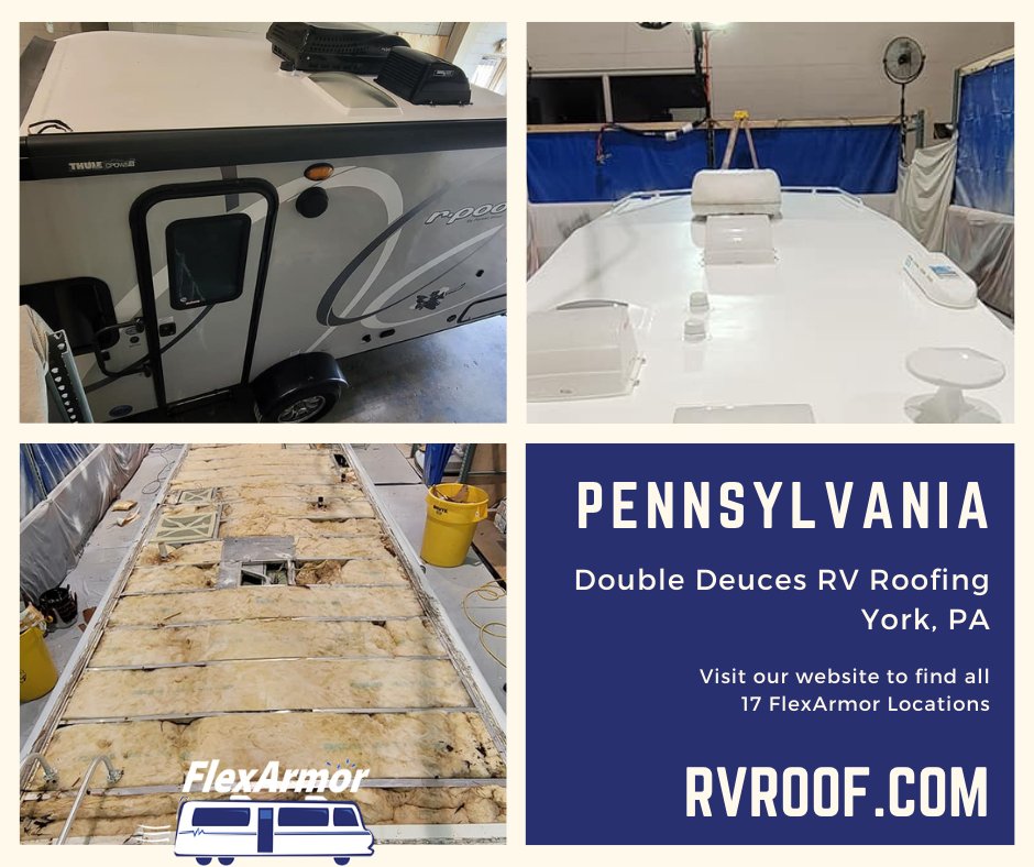Did you know we have 17 FlexArmor authorized applicators across the USA?

You can find all our shops listed here: zcu.io/gWwi

You can request an estimate, or get shop contact information right on our site.

#rvroof #rvlife #rvroofrepair