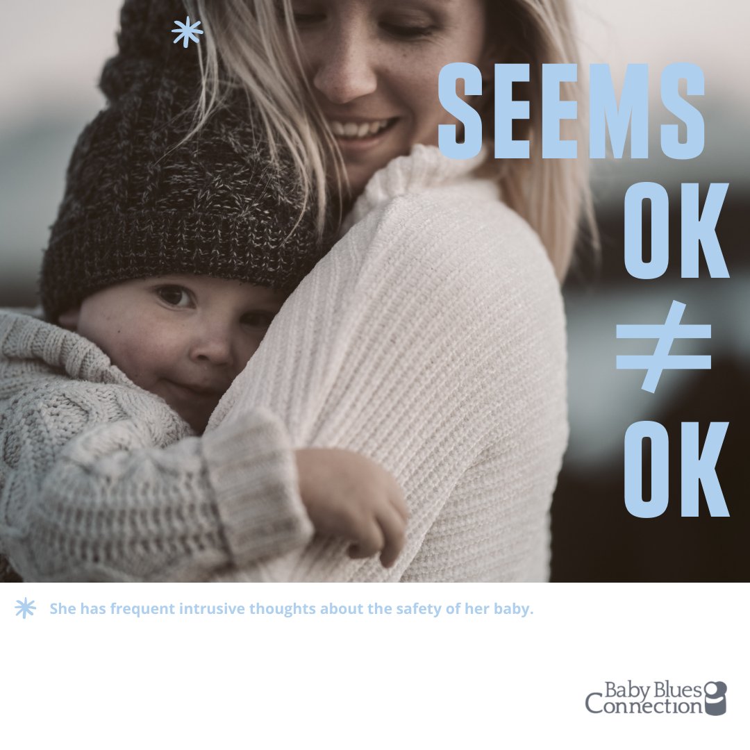 You're not alone if you are having intrusive thoughts about your baby.  We're here to help <3 

#mentalhealthmatters #mentalhealthawareness #postpartum #newmom #postpartumdepression #ocd #postpartumanxiety #seemsoknotok #babybluesconnection #itsoktonotbeok #selfcare